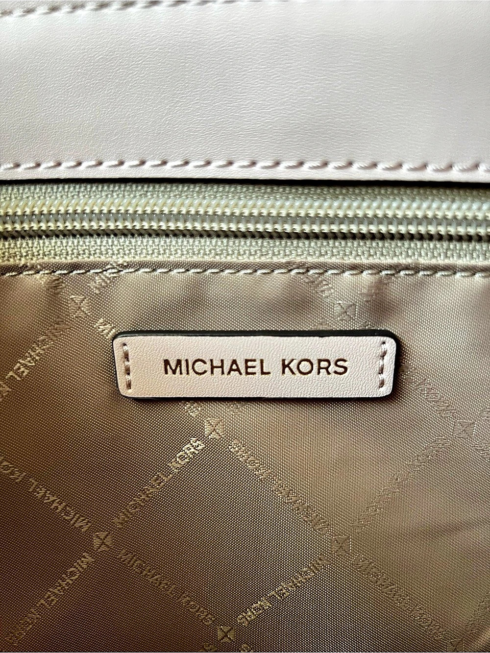 NWT Michael Kors Sheila Medium Heart Embroidered Satchel in Powder Blush Pink - Picture 9 of 11